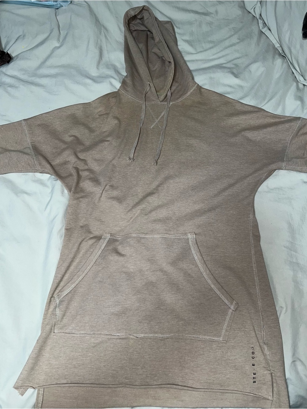 Gymshark x Steve Cook Short Sleeve Hoodie Tan Large